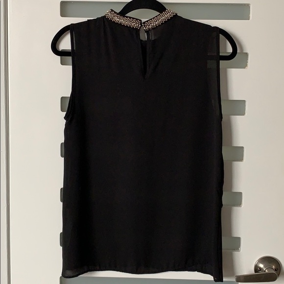 Zara Rhinestone Collar Shiffon Tank - Picture 5 of 5